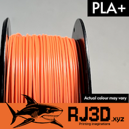 RJ3D - PLA plus filament Sunset Orange