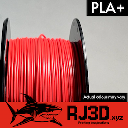 RJ3D - PLA plus filament Crimson Red