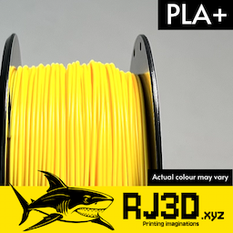 RJ3D - PLA plus filament Radiant Yellow